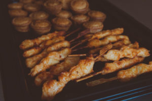 chicken skewers canape finger food party parties buffet catering cater Crawley West Sussex Surrey birthday funeral occasions wedding