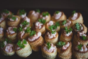 canape prawn coctail vol au vent party food finger food Crawley buffet West Sussex Surrey cater wedding christening funeral birthday celebration
