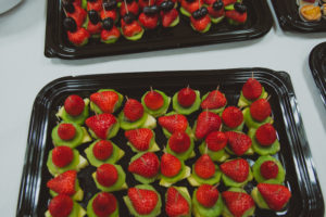 party food Crawley West Sussex fruit selection canape catering finger food birthday funeral funerals wedding celebration cater