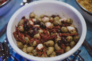 mixed olives, party food, catering buffet finger food birthday funeral outside wedding parties