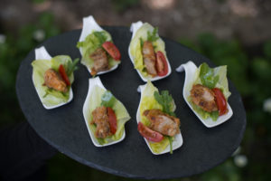marinated pork bites canape canapes Crawley West Sussex catering finger food cater wedding anniversary party buffet