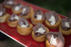 mini yourkshire pudding with beef and horeseradish canapes, Crawley, West Sussex, catering, cater parties, birthday party, wedding, celebration, unniversary, funeral buffet finger food exclusive posh canapes East Sussex
